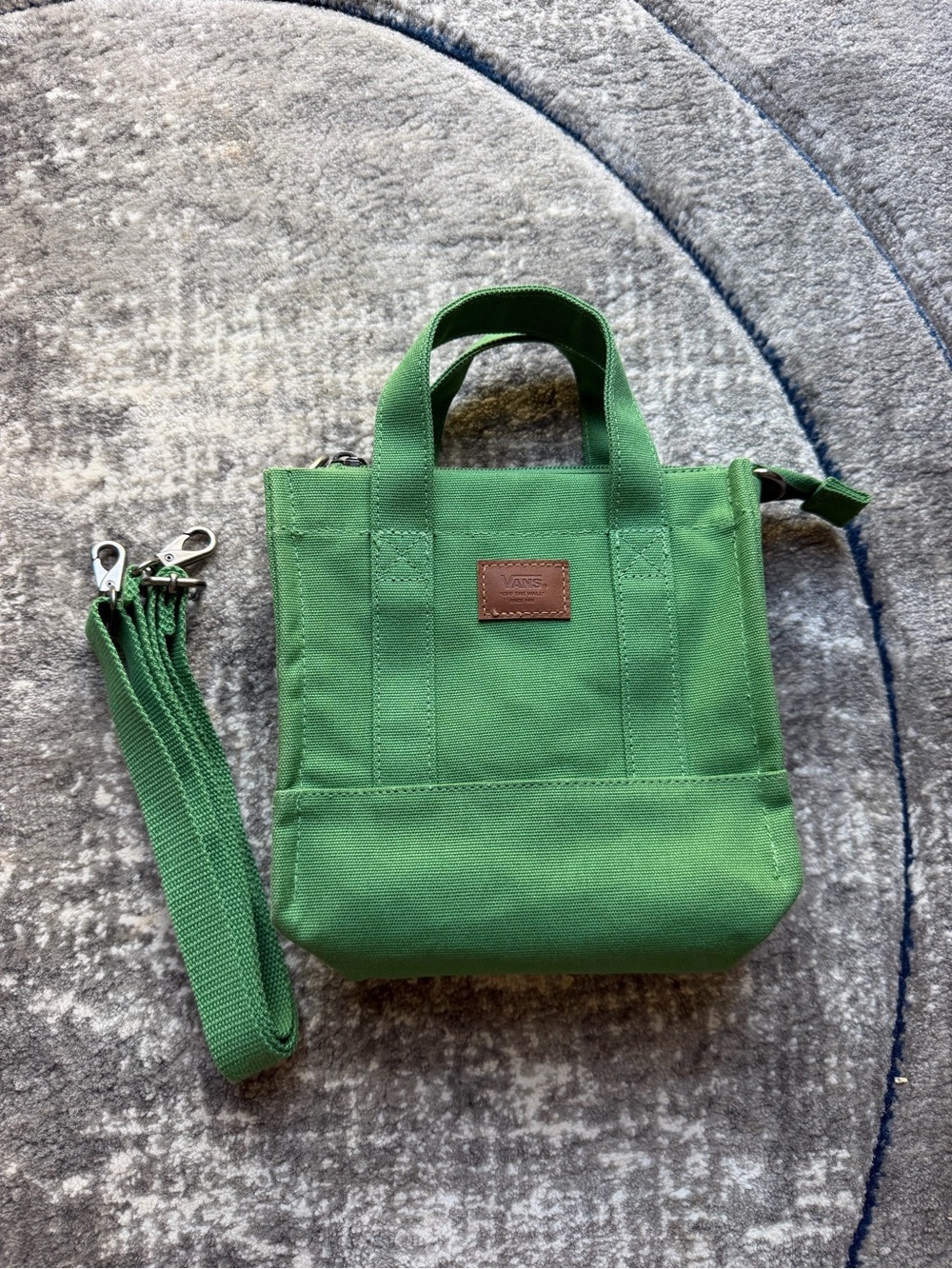 Vans Green Canvas Lil Pergs Tote